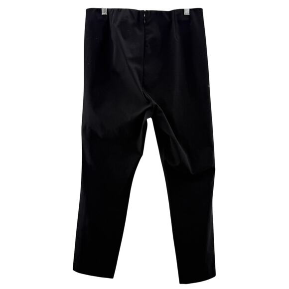 Rag & Bone Black Cotton Blend Slim Straight Casual Trouser Pants Back Zip 12 - Picture 9 of 12